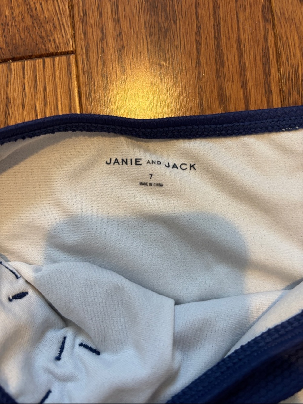 Janie and Jack Navy Blue Ruffle Two-Piece Bikini - Picture 3 of 3